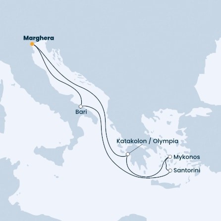 Voyages Rubio - Voyages de groupe - CROISIÈRE COSTA – LA GRÈCE 2024